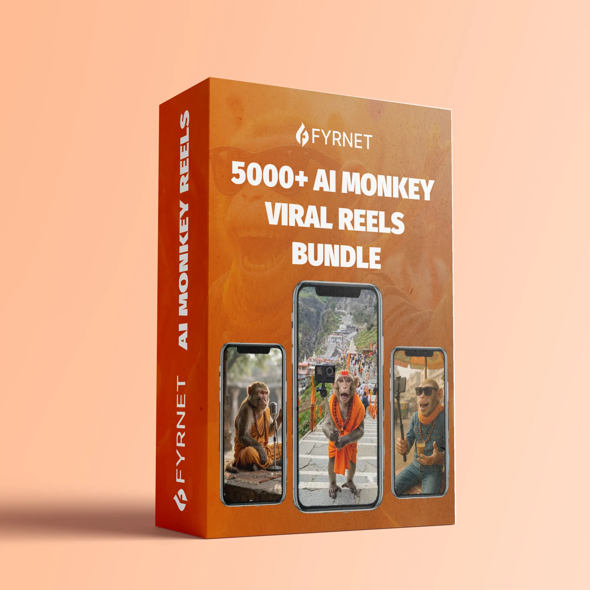 5,000+ AI Monkey Vlogging Reels Bundle (4K Viral Shorts + FREE Hashtags)
